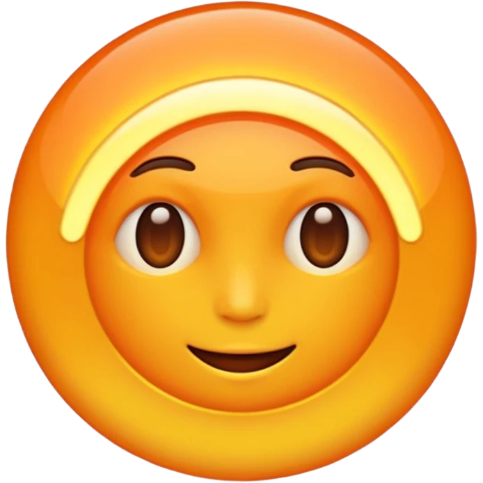 ideal temperature in warm hues emoji