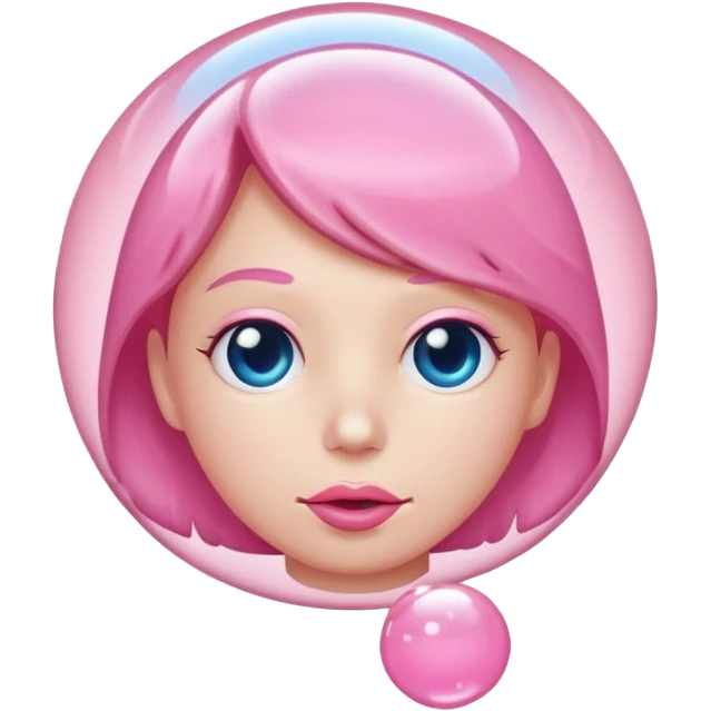 person gum bubble emoji