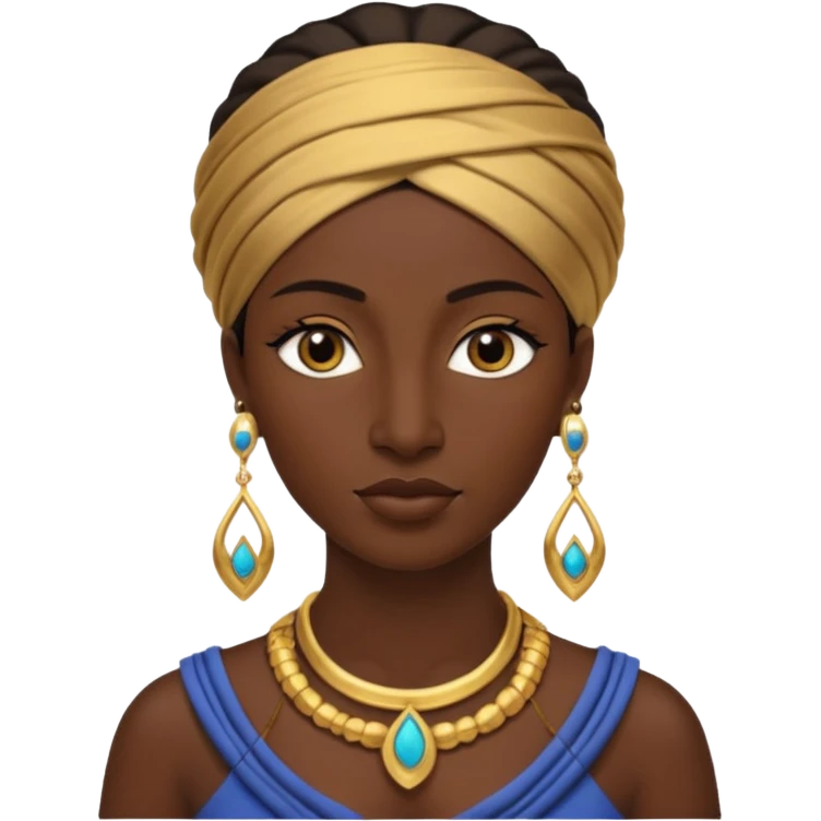 ancient Mesopotamian woman with earrring emoji