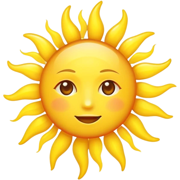 Love sun emoji