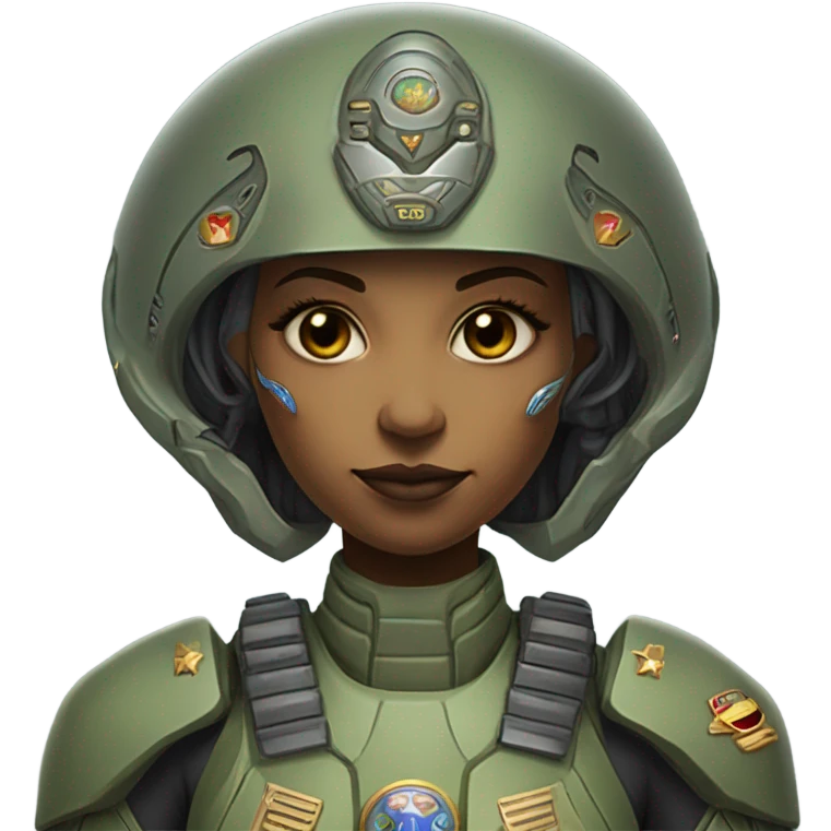 military alien female emoji