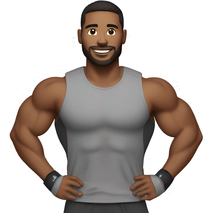 fitness trainer male emoji