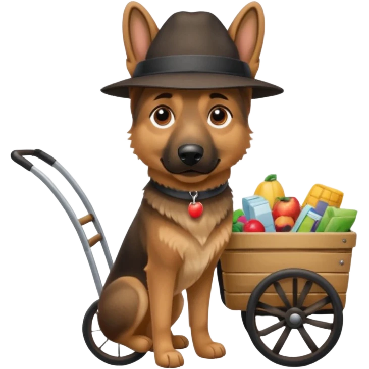  -night-market-vendor-germanshepperd dog emoji