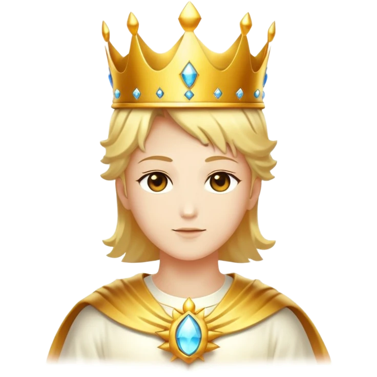 god mode avatar with divine aura and crown emoji