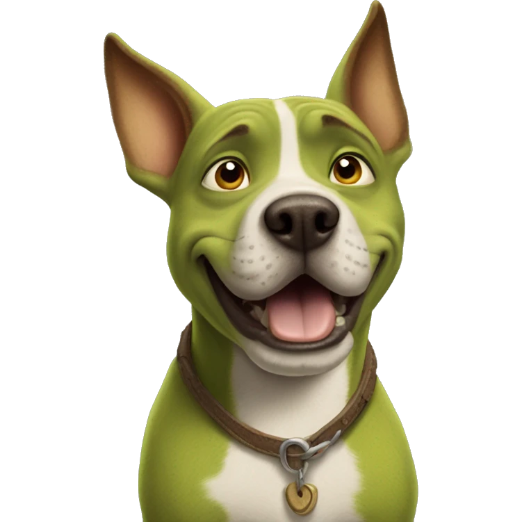 Shrek dog emoji
