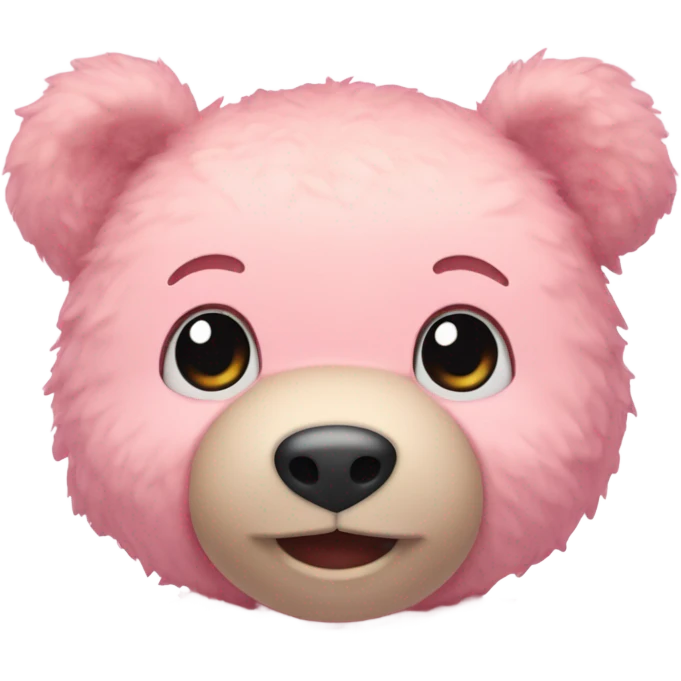 Soft pink bear doll emoji