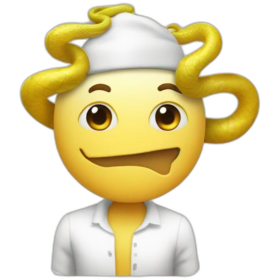 A being with human body and snake head giving thumbs up emoji