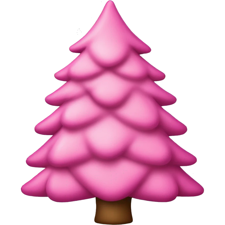 pink christmas tree emoji