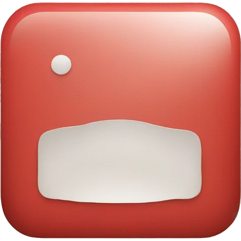 Red rectangle with white circle in the middle  emoji