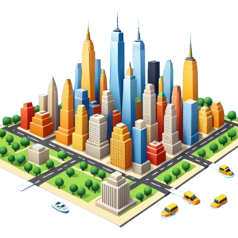 3d citymap of new york emoji