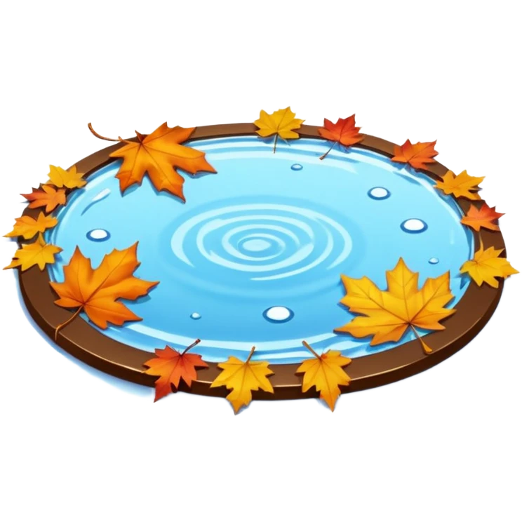 autumn puddle emoji