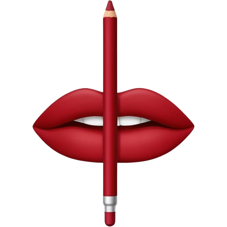 lip liner emoji