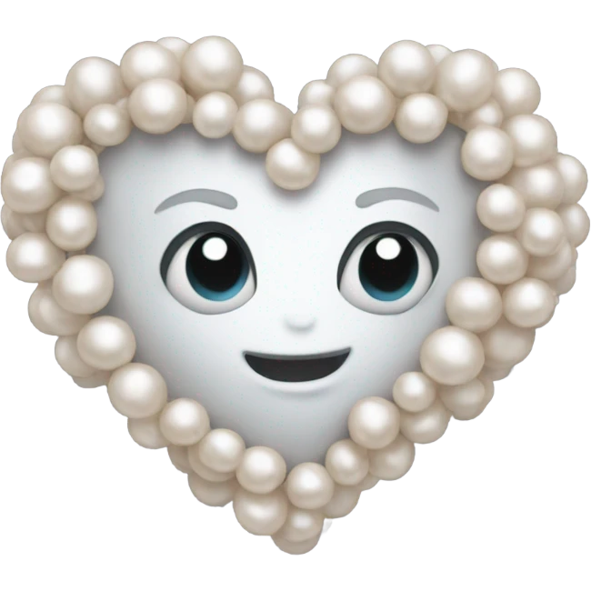 Pearl heart emoji