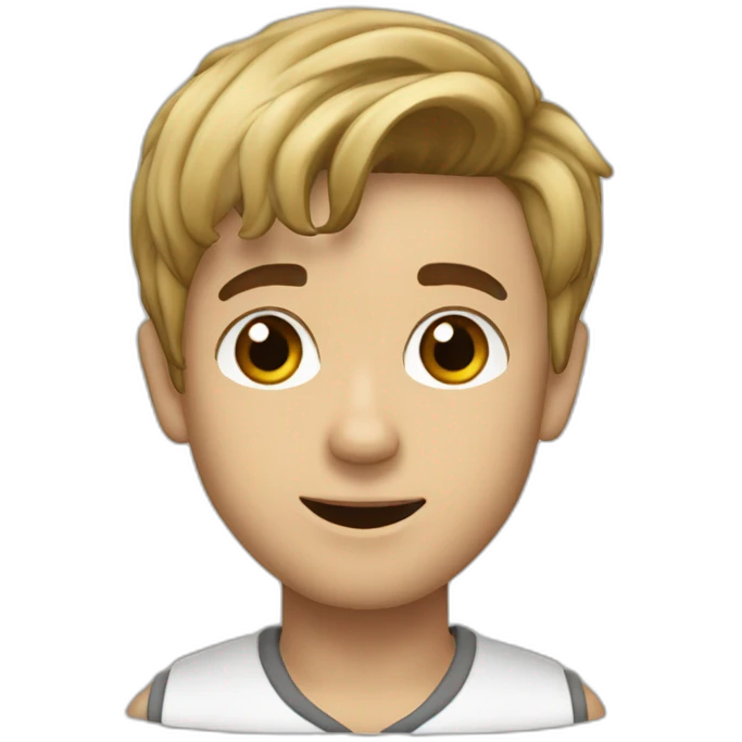 Justin Bieber qui dit j'aime Nadège emoji