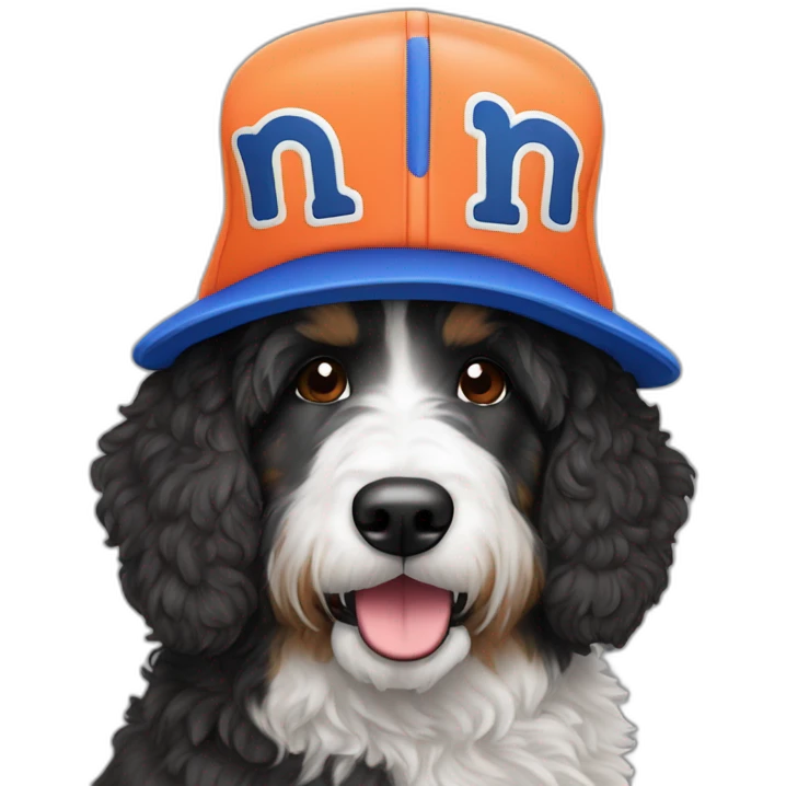 bernedoodle mets hat emoji