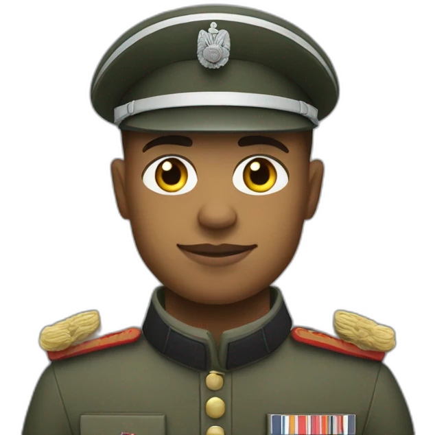 Mbappé as a German soldier emoji