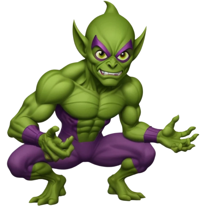 Green goblin classic Spiderman  emoji