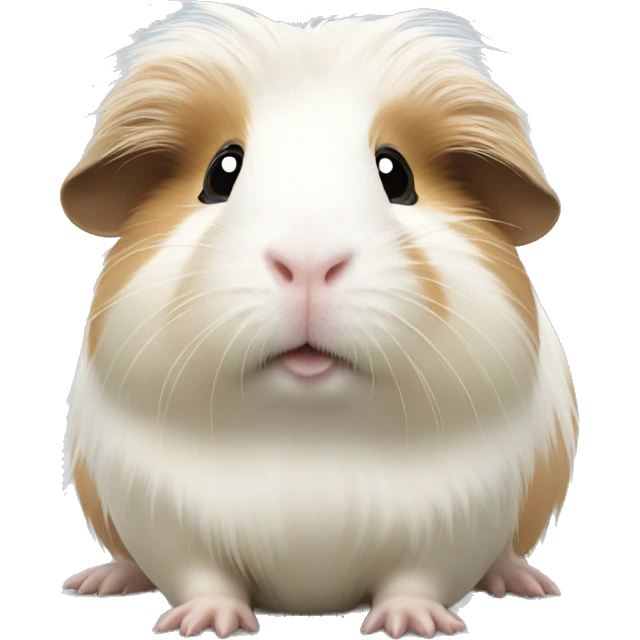 Long-hair white guinea pig emoji