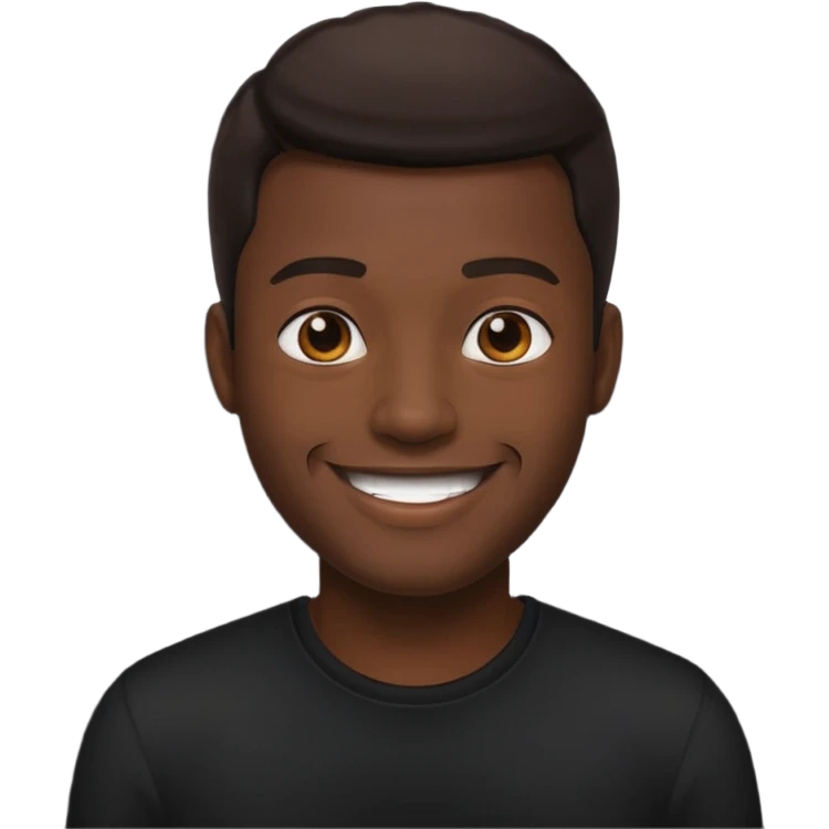 ⁶🤷🏾‍♂️⁷ change color of the shirt to black  emoji