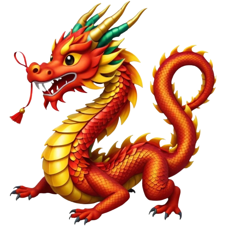 chinese dragon happy new year emoji
