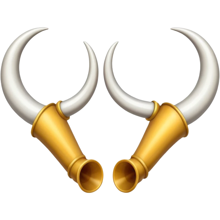 a pair of cartoonish horns emoji