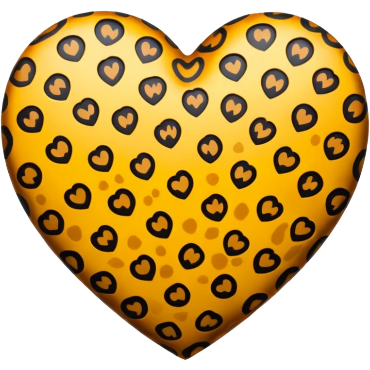сердце в расцветке леопарда emoji