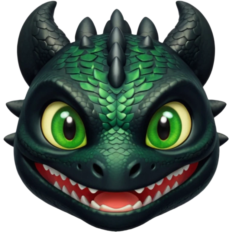 Toothless face only from how to train your Dragon accurate  emoji