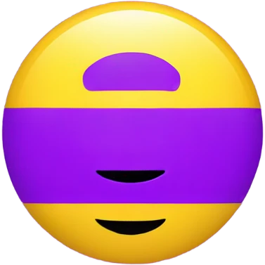 Intersex pride flag with yellow background and purple circle in the middle  emoji