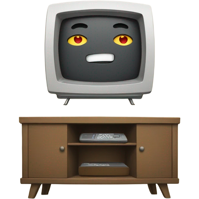 cartoon tv with a news m emoji