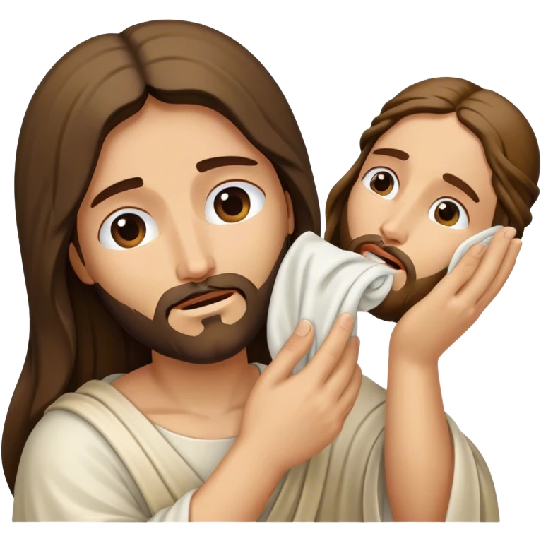 veronica wipes the face of jesus emoji