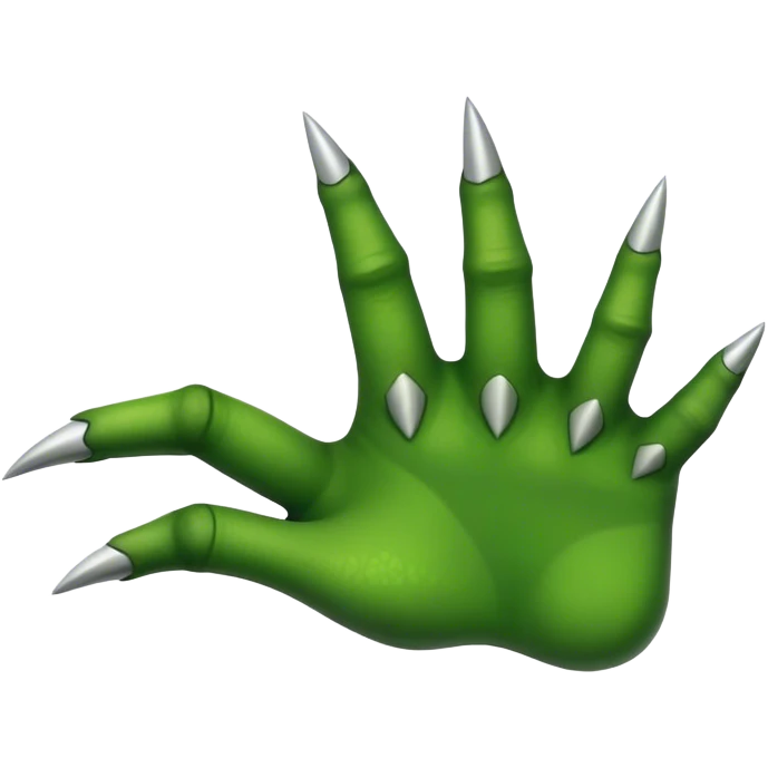 dinosaur fingers, like symbol emoji