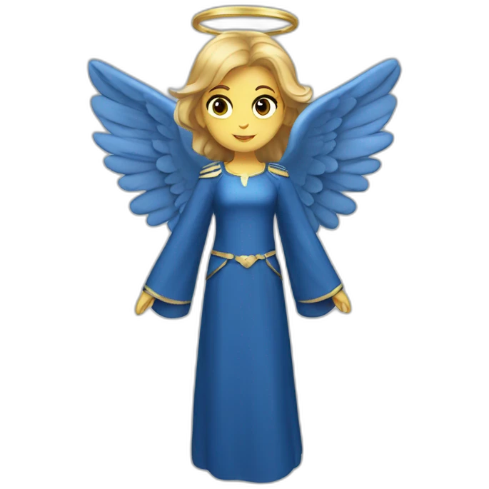 Blue angel emoji