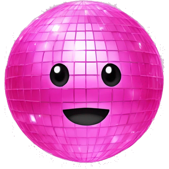 pink disco ball emoji