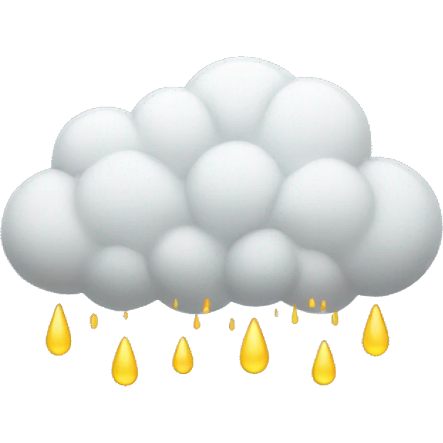 Cloud raining  emoji