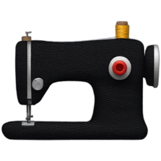 create sewing thread emoji, make it the same as the thread emoji (this one ) but black emoji