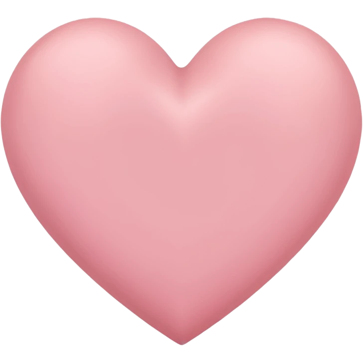 Light pink matte heart emoji