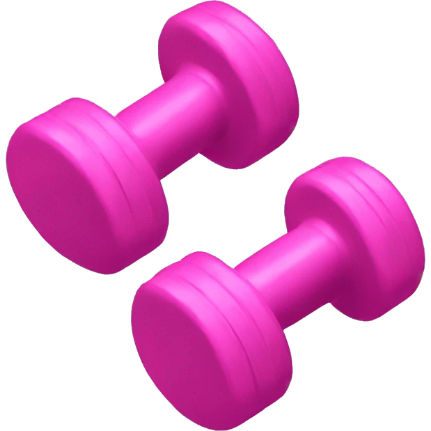 Pink dumbbells emoji