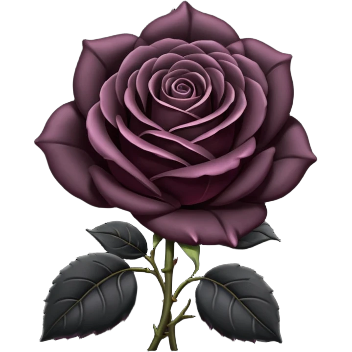 Black rose emoji