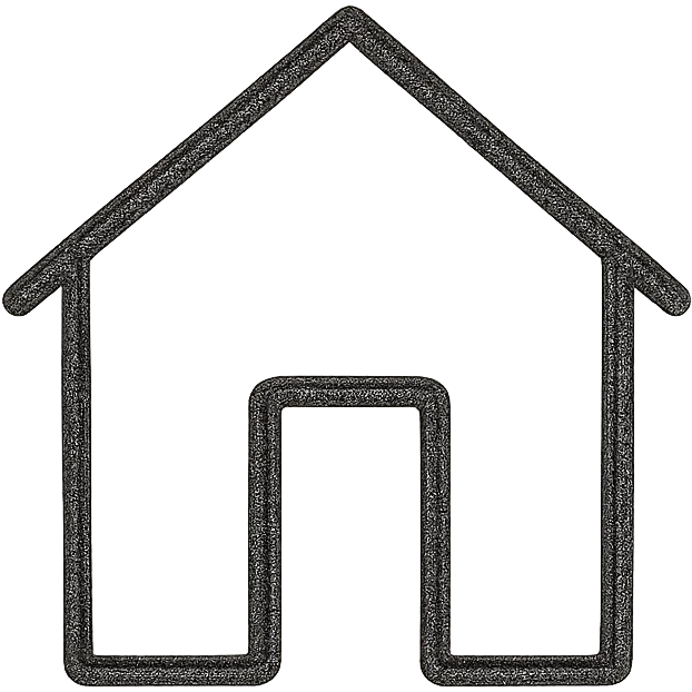 Google Material Design icon for 'Premises' depicting a minimalist building outline or simple house icon emoji