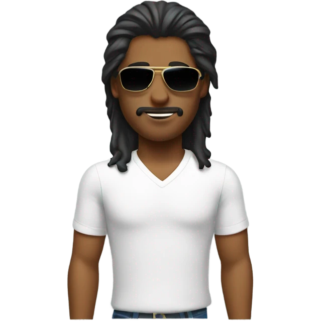 guy with mullet and sunglasses emoji