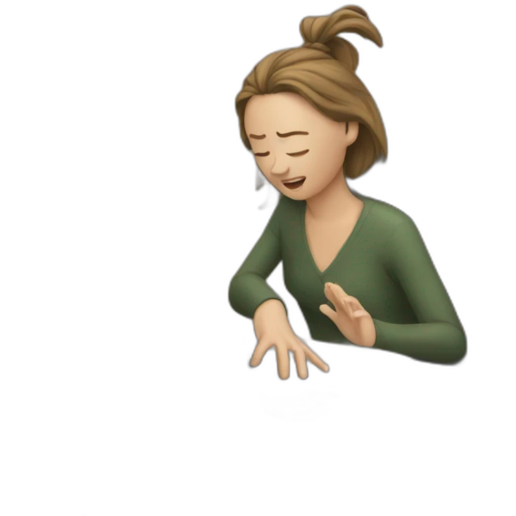 woman hitting head on a computer emoji