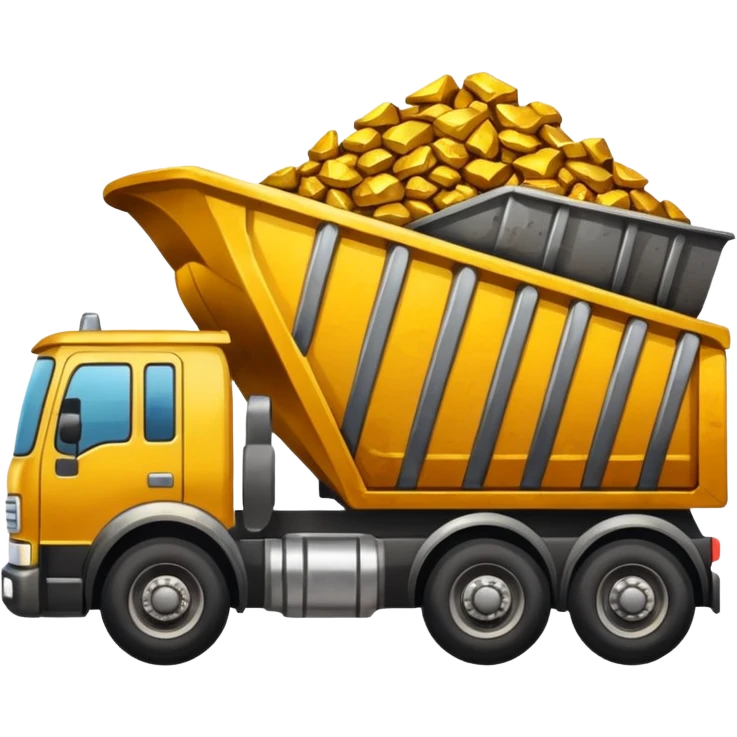 ore truck with gold ore emoji