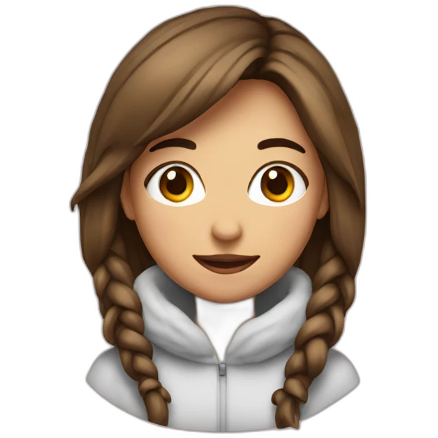 girl in monitor christmas emoji
