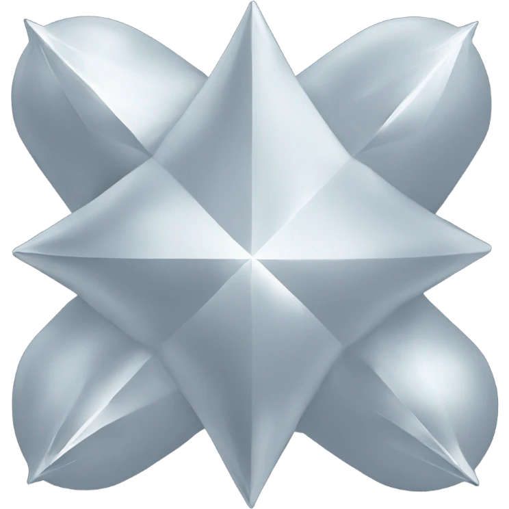 4 point star rounded corner diamond emoji