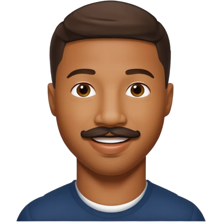 michael b jordan with mustache emoji