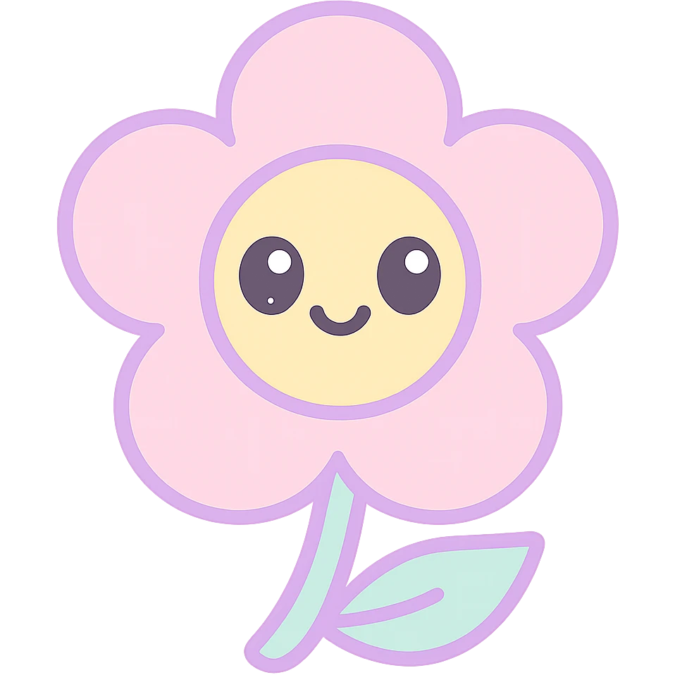 pestal flower icon, soft pastel colors, gentle, approachable emoji