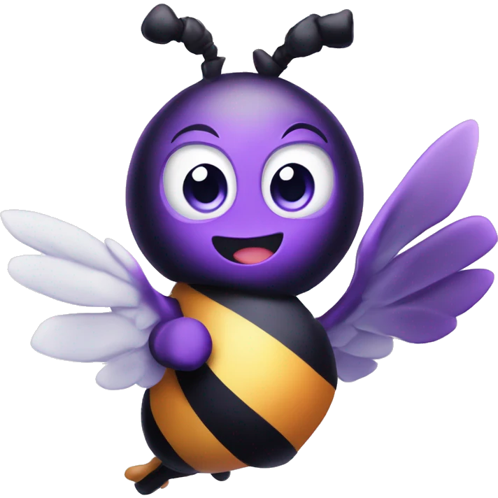 mysterious winged figure smiles emoji