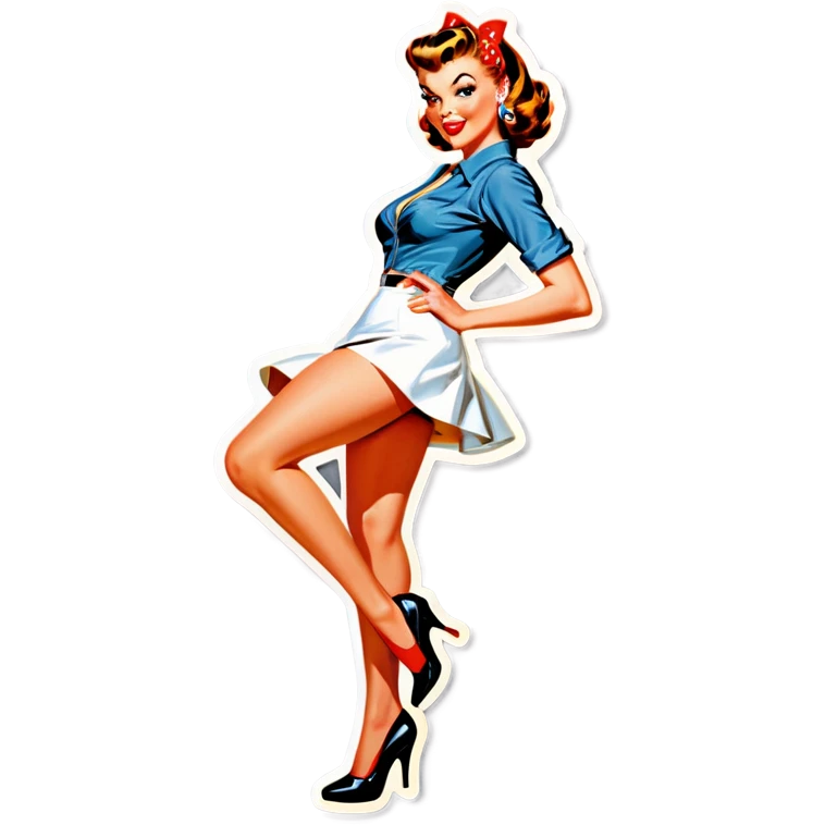  pin up girl emoji