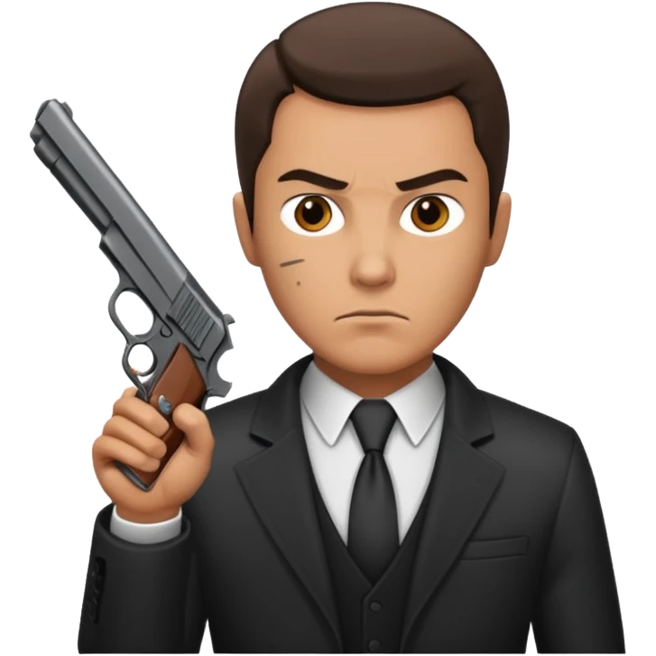 hitman with pistol emoji