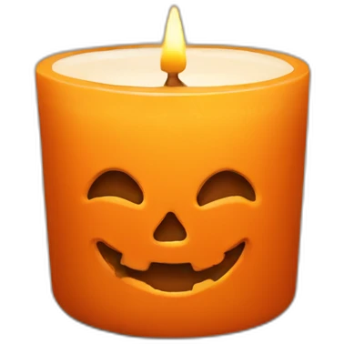 Pumpkin spice candle emoji